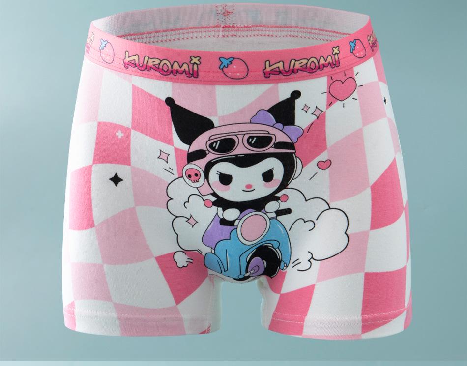 Pure Cotton Cartoon Boxer Briefs for Girls - Toddler to Pre-Teen Sizes