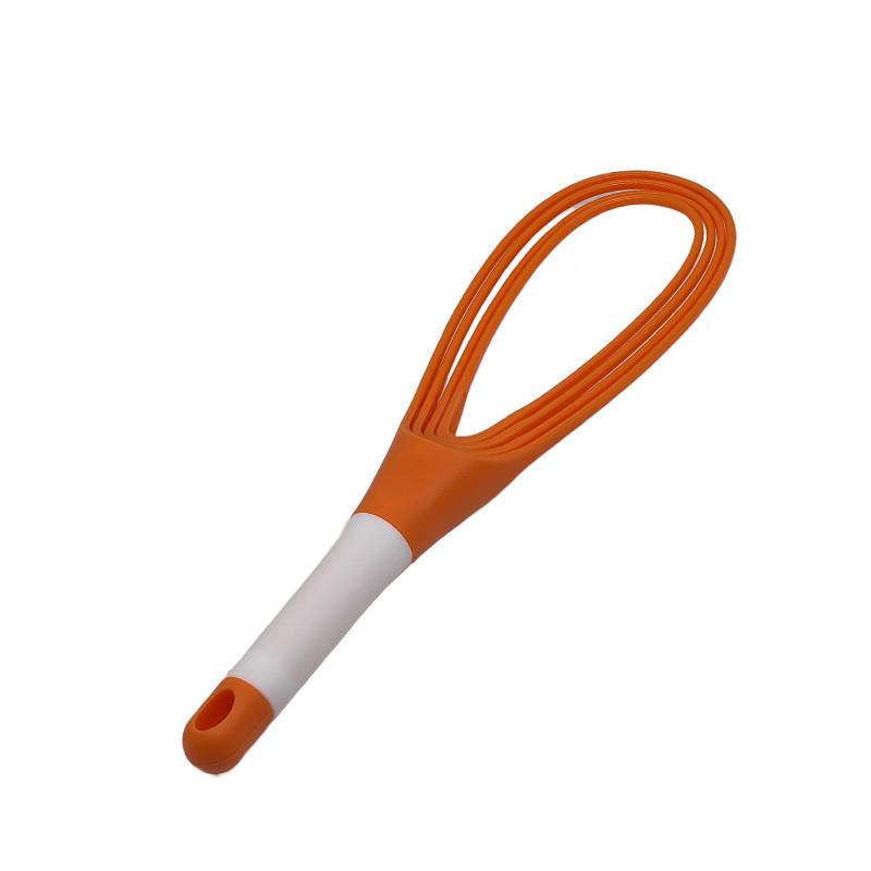New Creative Egg Beaters Rotary Whisk Dual Purpose Plastic Folding Storage Mixer Multifunctional Hand Mixer Kitchen Accessories