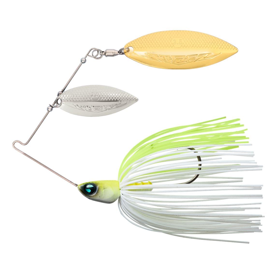 

Daiwa Steez DW White Chart Spinnerbait, 3/8oz