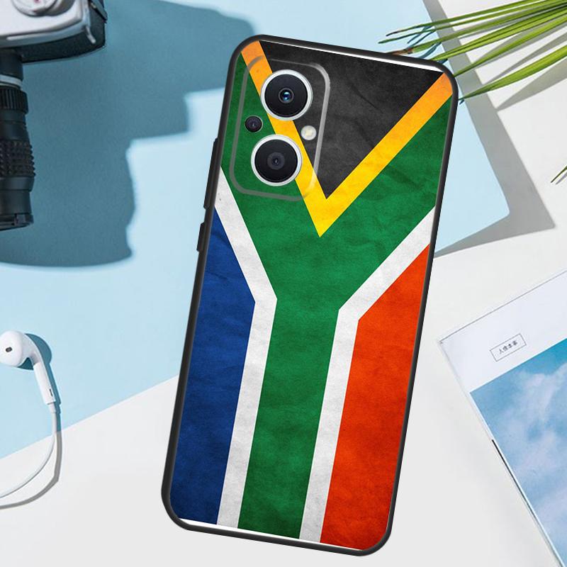 South Africa Flag Cover For OPPO Reno 14 F 13F 12F 11F 10 11 12 13 Pro 7 8 Lite OPPO Find X9 X5 X6 X8 Pro Case