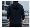 Woodpecker Men's Fleece-lined Hooded Jacket - Detachable Hood, Casual Spring/Autumn/Winter Coat