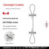 Adjustable Steel Wire Rope Lock for Hanging Lamps - Fastener Accessories and Buckles