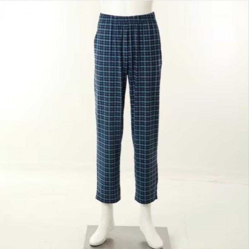 VenuS 9 Part Men S pantS 2pcS Set   Fleece Check Pattern Warm Coat 25aw