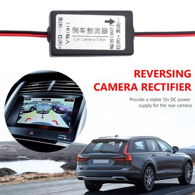 12V DC Car Camera Filter Screen Interference Power Relay Solve Ripple Splash Car Camera Relay Regulator for Backup Auto Camera