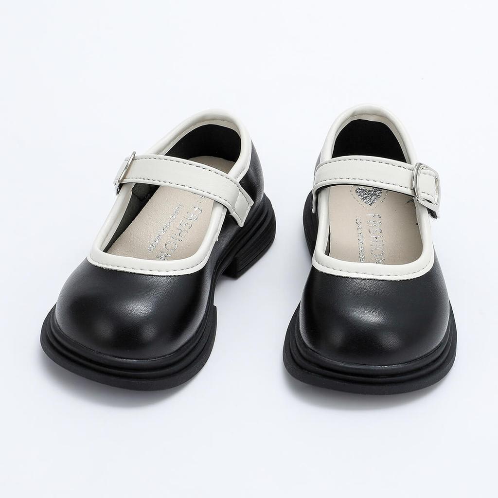 Hibobi Kid Girl Solid Color Low-top Velcro Shoes