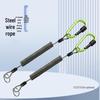 Telescopic Fishing Hand Rope: Elastic Anti-Lost Mountaineering Buckle with Luya Clamp and Key Spring Rope for Fish Control.