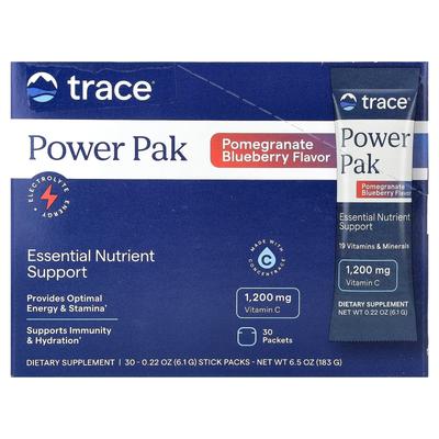 Power Pack, Unterstützung essentieller Nährstoffe, Granatapfel Blaubeere, 30 Portionsbeutel, 6,1 g (0,22 Unzen) Jeder