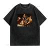 Girls Will Be Feminist ArT T Shirt Baroque Judith Slaying Holofernes Dark Academia Classic Painting Women Vintage Washed