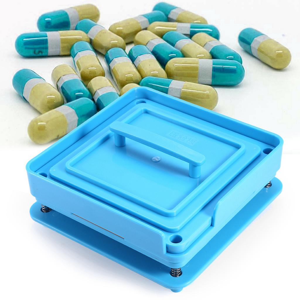 Empty Capsule Plates With Spreader 100 Holes Vitamins Powder Capsules Filling Tool 0#