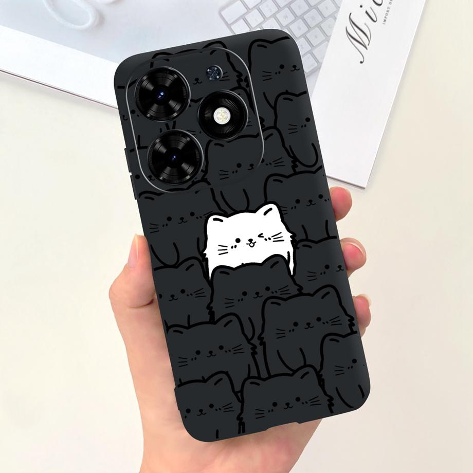 For Tecno Spark GO 2024 Case Spark 20C Spark20 Pop 8 Para Shell Silicone Soft TPU Bumper Cartoon Cool Cute Style Pattern Capas