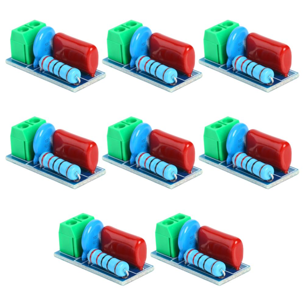 10-1pcs RC Absorption Circuit Module Relay Contact Protection Resistance Surge AC/DC 5V-400V Snubber Board