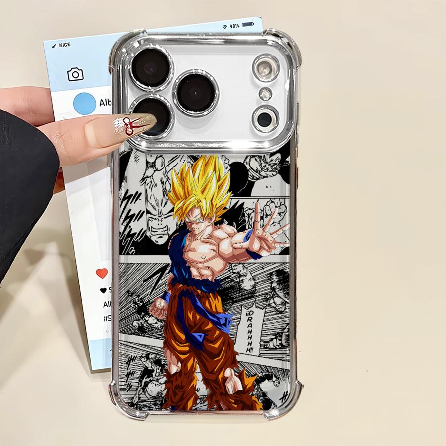 Case for iPhone 13 12 11 Pro Max 16e 16 15 14 Plus 17 Air Soft Cover Dragons Balls