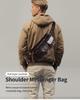 Men's Top Layer Cowhide Multi-Pocket Waist & Crossbody Bag - High-End Oil Wax Leather Retro Style