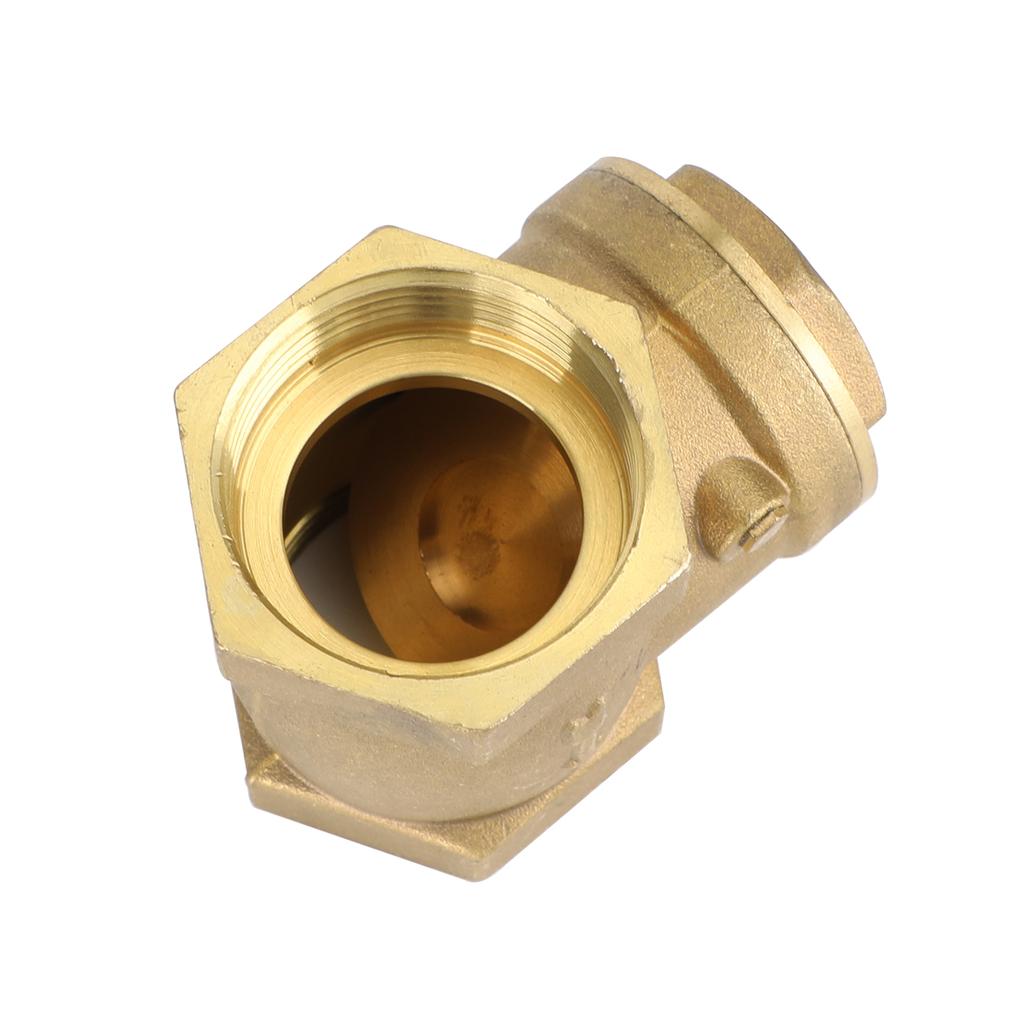 1-1/4" NPT Brass Water Oil Gas Swing Check Valve Threaded Plumbing Fitting