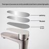 Stainless Steel Hourglass Bathroom Basin Faucet