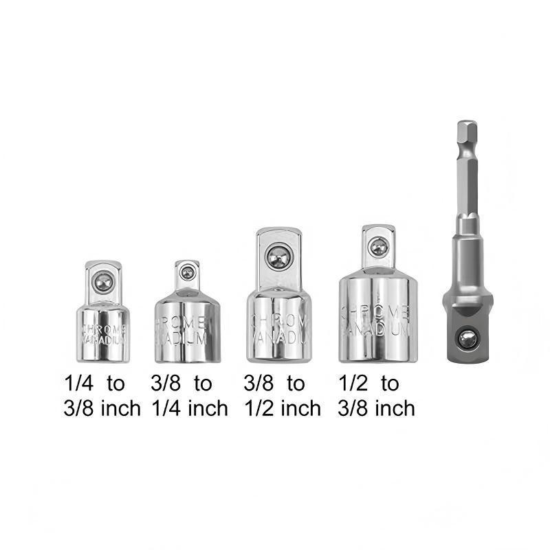 Manual Pneumatic Extended Ratchet Wrench Wide Compatibility Anti-Slip Handle Socket Adapters for Household Maintenance