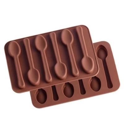 Non-stick 3D Mold for DIY Jelly and Candies Even for Christmas, Chocolate Baking Tools with spoon~E*TR4263