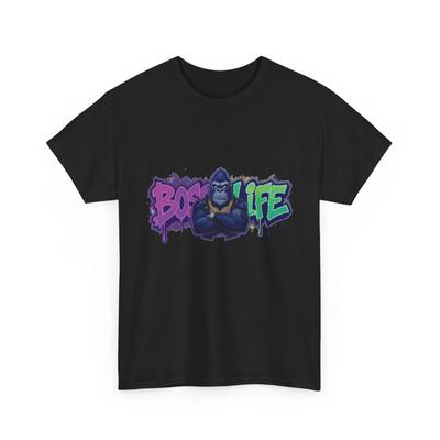 Boss Ape Graffiti T-Shirt Bunter Affe Tier Streetwear Grafik T-Shirt