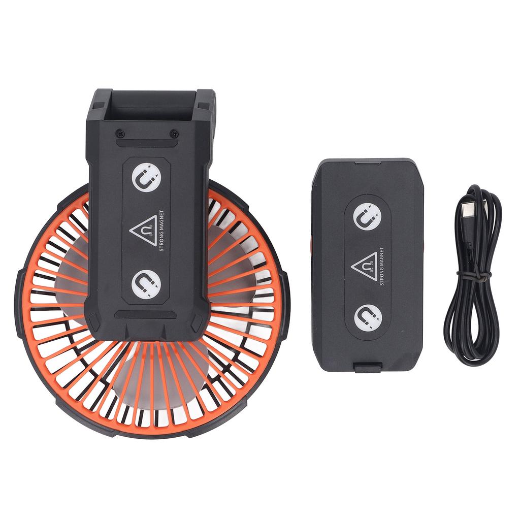 5-Zoll-Clip-Ventilator 5200mAh Batteriebetrieben USB-Ausgang Kühlventilator für Zuhause Outdoor Büro 4 Geschwindigkeiten
