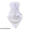 Cooling Ice Silk Face Mask Sun Protection Breathable Summer Sunscreen Mask Soft Triangular UV Protection Mask for Outdoor Sport