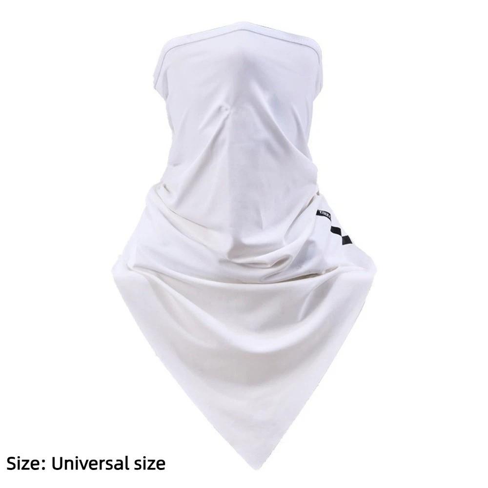 Cooling Ice Silk Face Mask Sun Protection Breathable Summer Sunscreen Mask Soft Triangular UV Protection Mask for Outdoor Sport