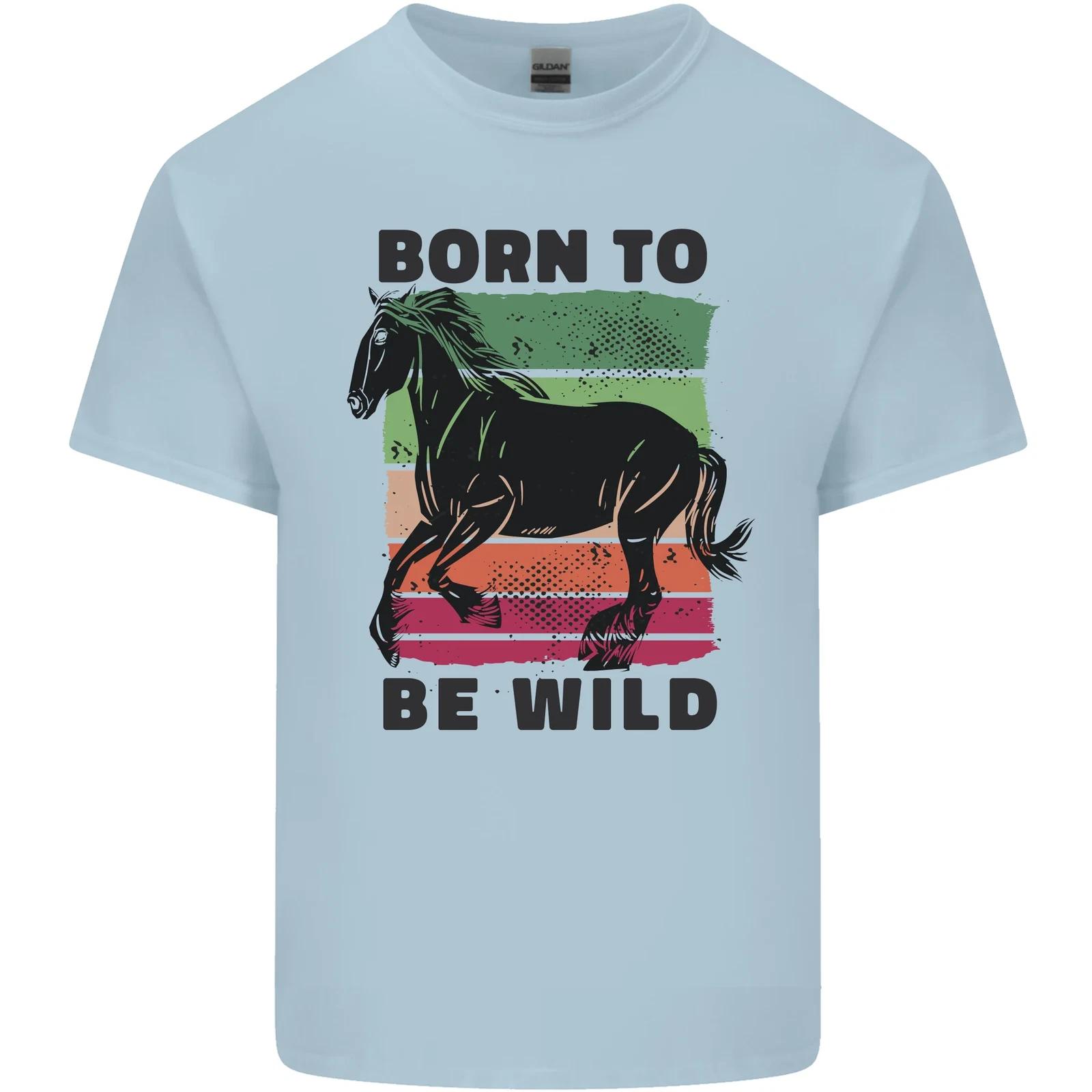 Born to be Wild Horse Riding Equestrian Kids T-Shirt Childrens 3XL
