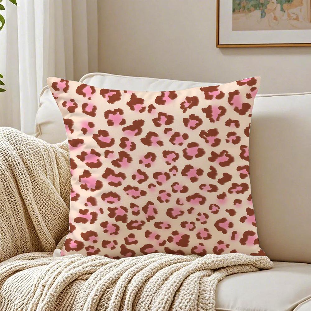 Classic fashion leopard print Cushion Cover Pillowcase Antidustmite living Room Sofa Decor Cushion Room