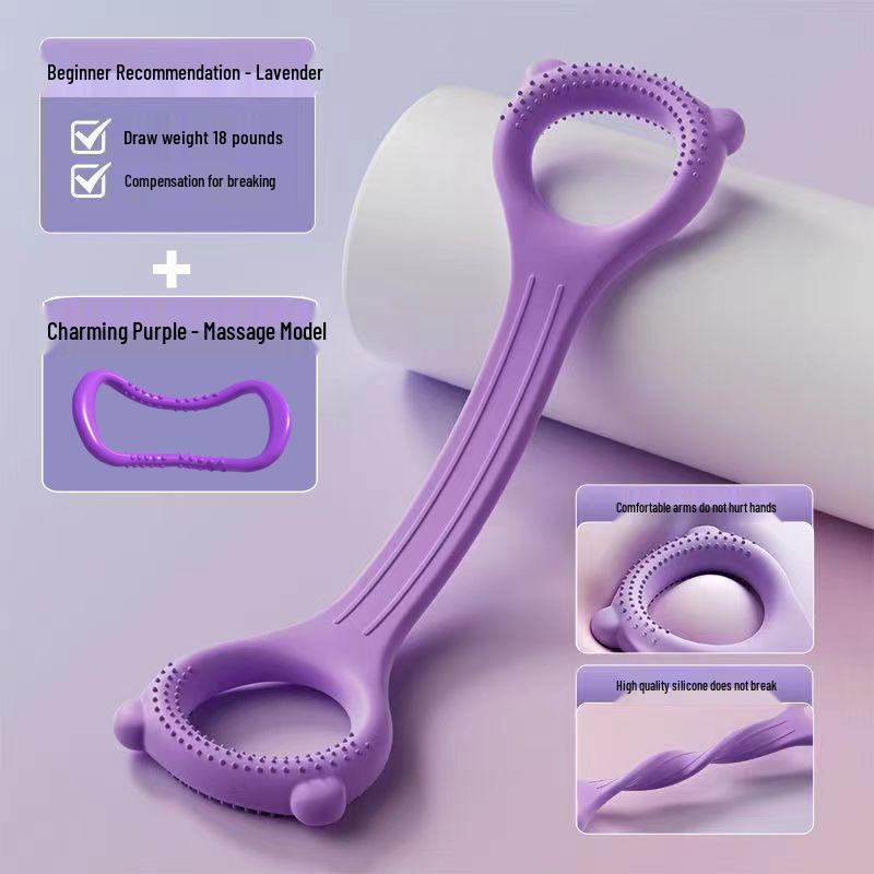 Figure-8 Fitness Band: Women's Chest Expander & Back Training Yoga Elastic