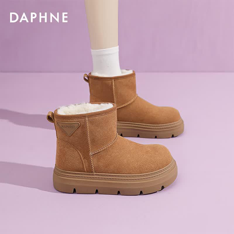 DAPHNE Women s Fleece-Lined Thick-Soled Winter Snow Boots 37