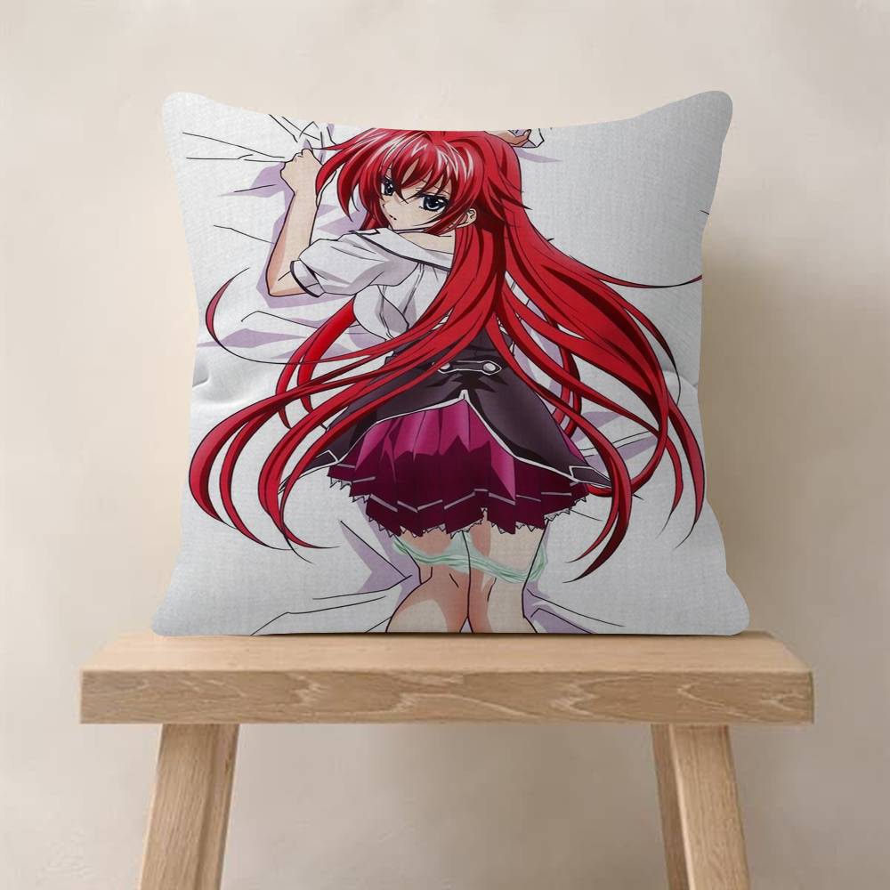 Anime HHigh School DxD Cushion Cover Inches Farmhouse Decor Home Throw Pillow Covers For Couch Decorations