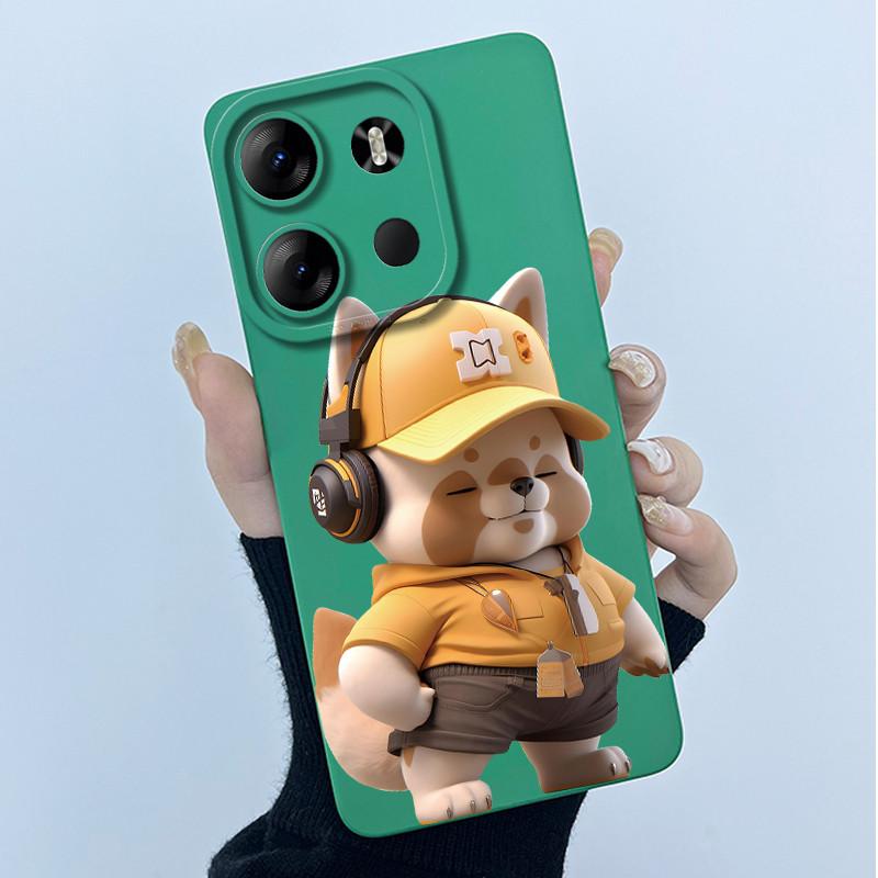 For Tecno Spark Go 2023 Pop 7 Pro BF7 Infinix Smart 7 Plus Smart7 HD Case Lovely Cartoon Cat Liquid Silicone Soft TPU Back Cover