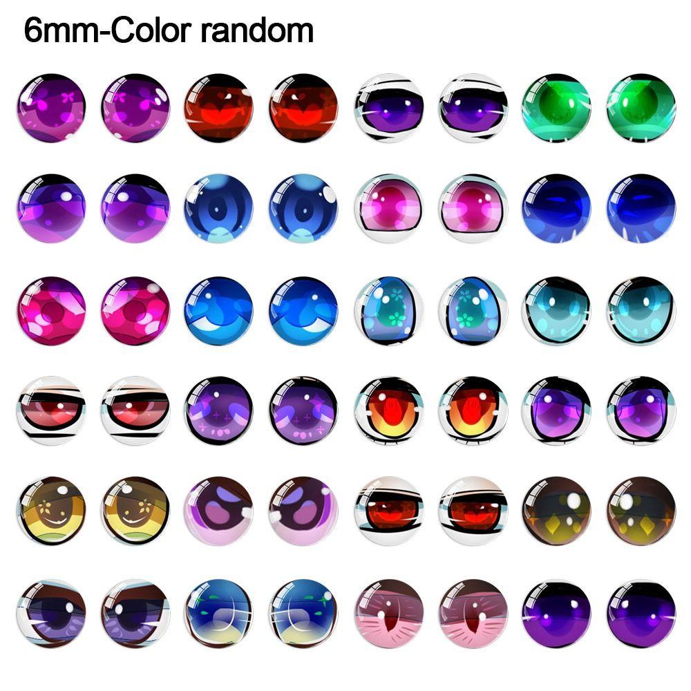 20pcs/10 paires Yeux en Cristal pour Marionnettes en Plastique Yeux en Cristal pour Poupées Outils de Bricolage Accessoires de Poupée DIY