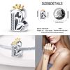 Classic Crown 26 Letters A-Z Copper Charms Fitoriginal Bracelets Diy Jewelry Making For Women Gift