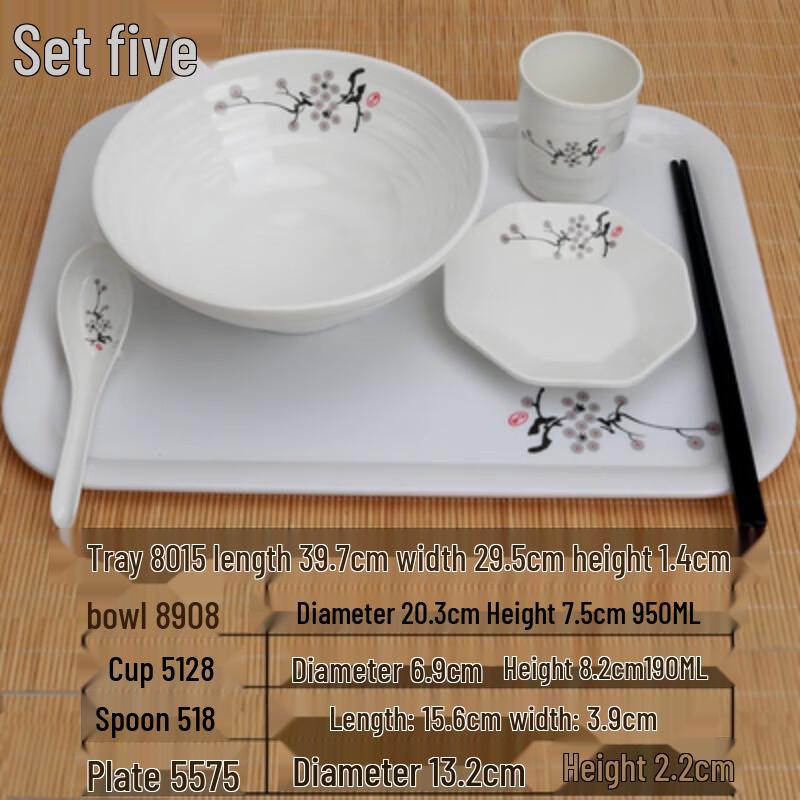 Melamine Divided Lunch Tray