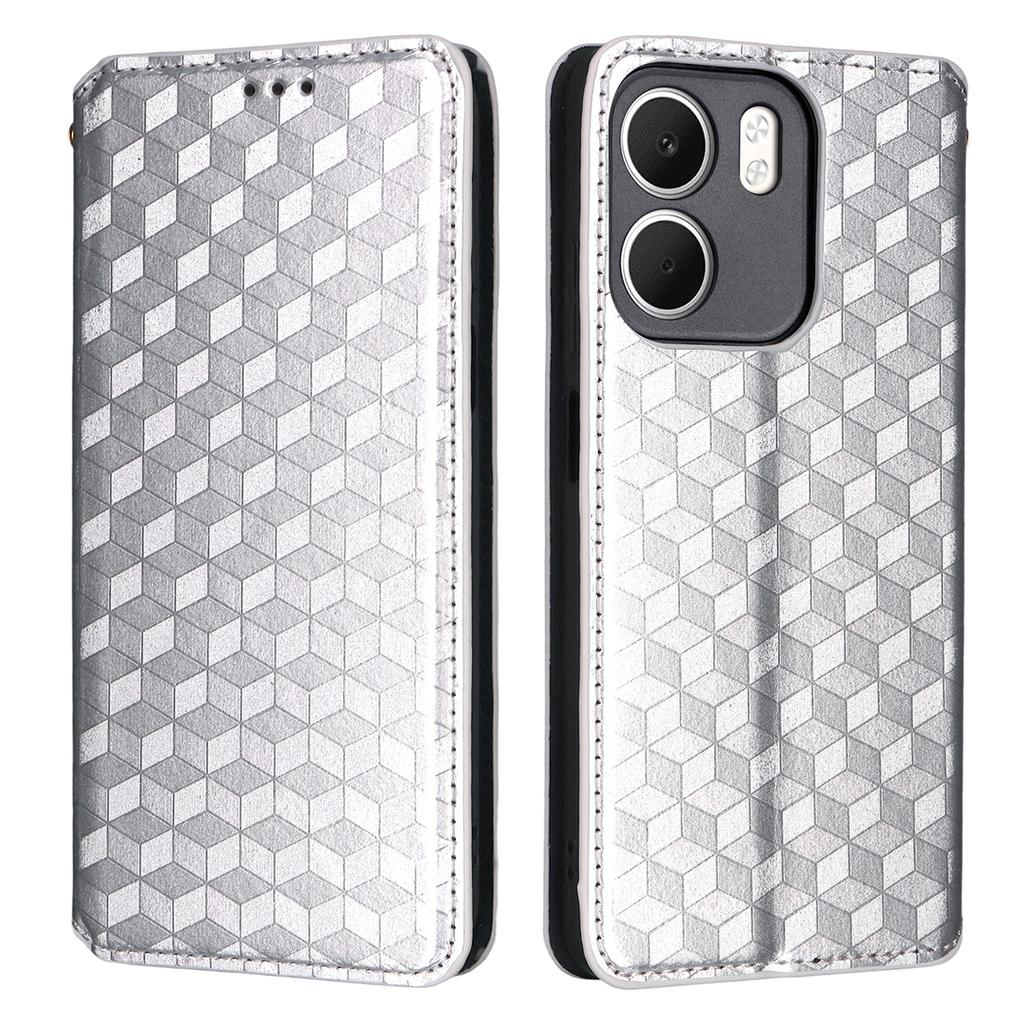 For Oppo A5x 5G/4G Case Wallet Rhombus Imprinted Leather Phone Cover