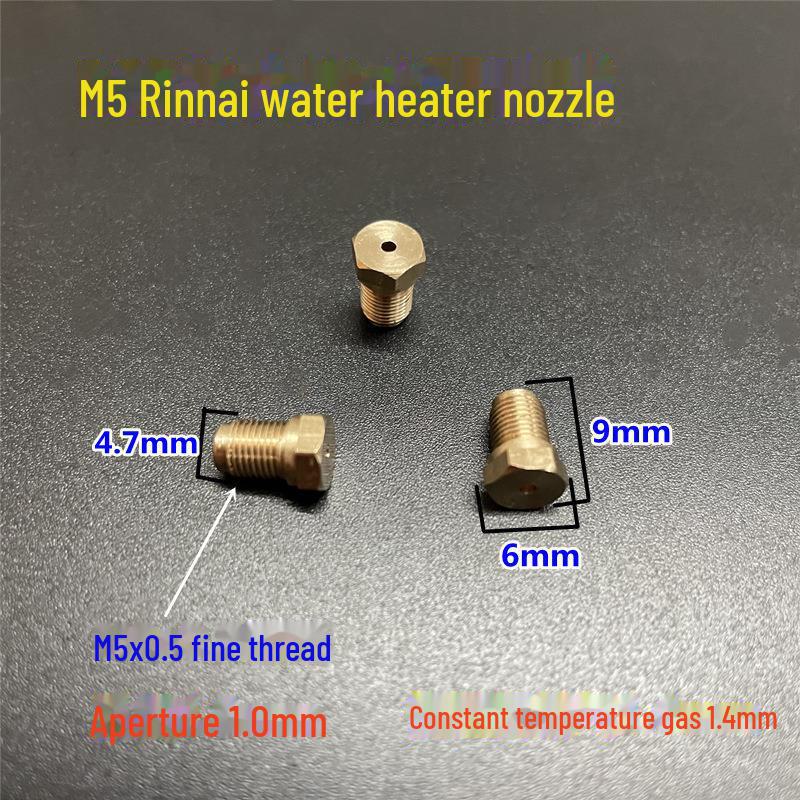 Nozzle Brass Conversion Kit for Gas Water Heater and Stove Accessories