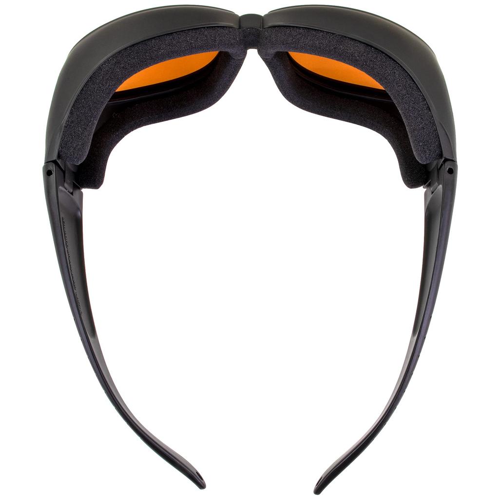 Global Vision Outfitter Motorcycle Riding Safety Matte Black Driving Mirror ANSI Sunglasses, Frame, Lens, Z87.1+