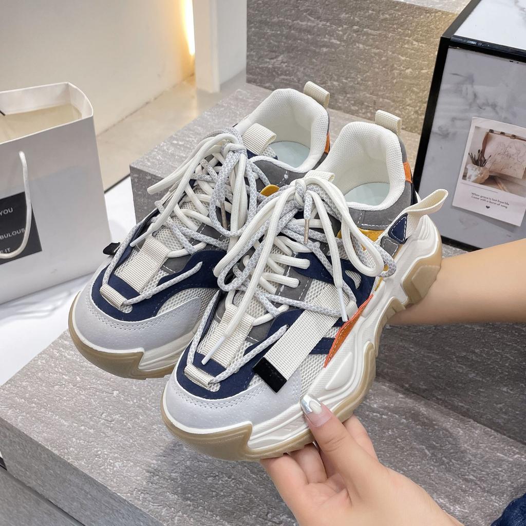 Campus Style Shoes Women'S Autumn High Street Students Versatile Sports And Leisure Shoes Platform Dad Shoes