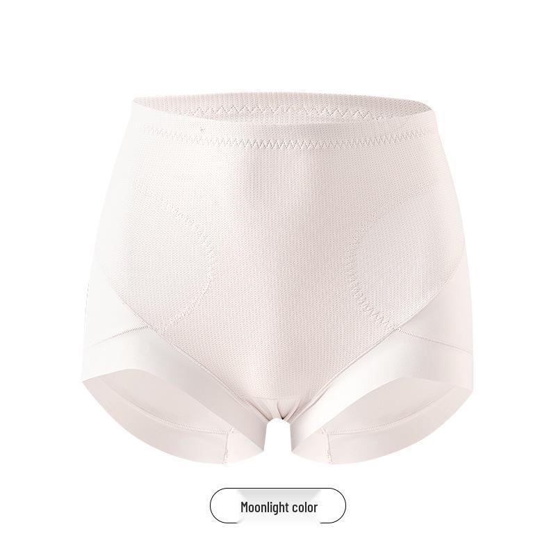 7A Mulberry Silk High-Waisted Antibacterial Tummy Control Seamless Body Shaping Underwear for Women