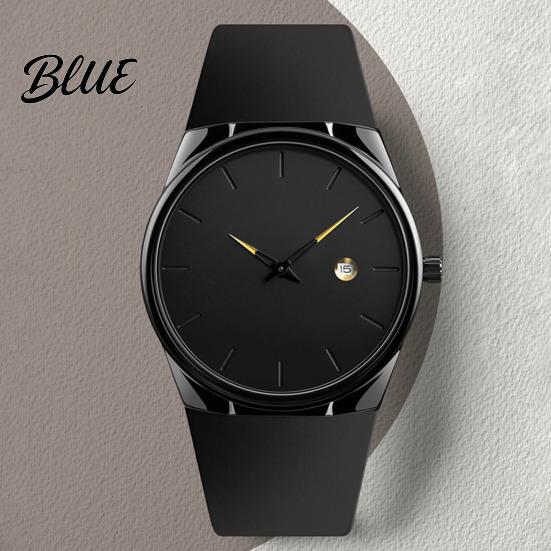 Quartz Wristwatch Watch Women Elegant Ultra Thin High Clarity Life Waterproof Business Men for Gift