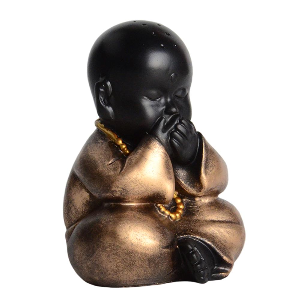 Buy Resin Cute Little Monks Figurines Baby Buddha Statue Decor Gift No