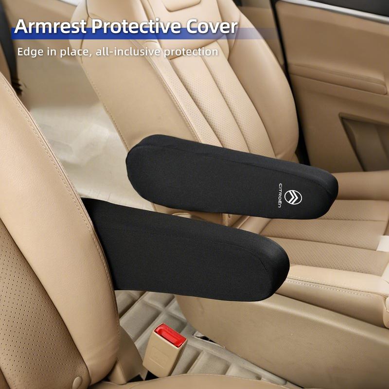 VLKO3 Car Seat Armrest Cover Soft Hand Armrest Protector Accessory For Citroen C4 C3 C5 C1 C2 Berlingo Celysee Picasso Aircross Saxo