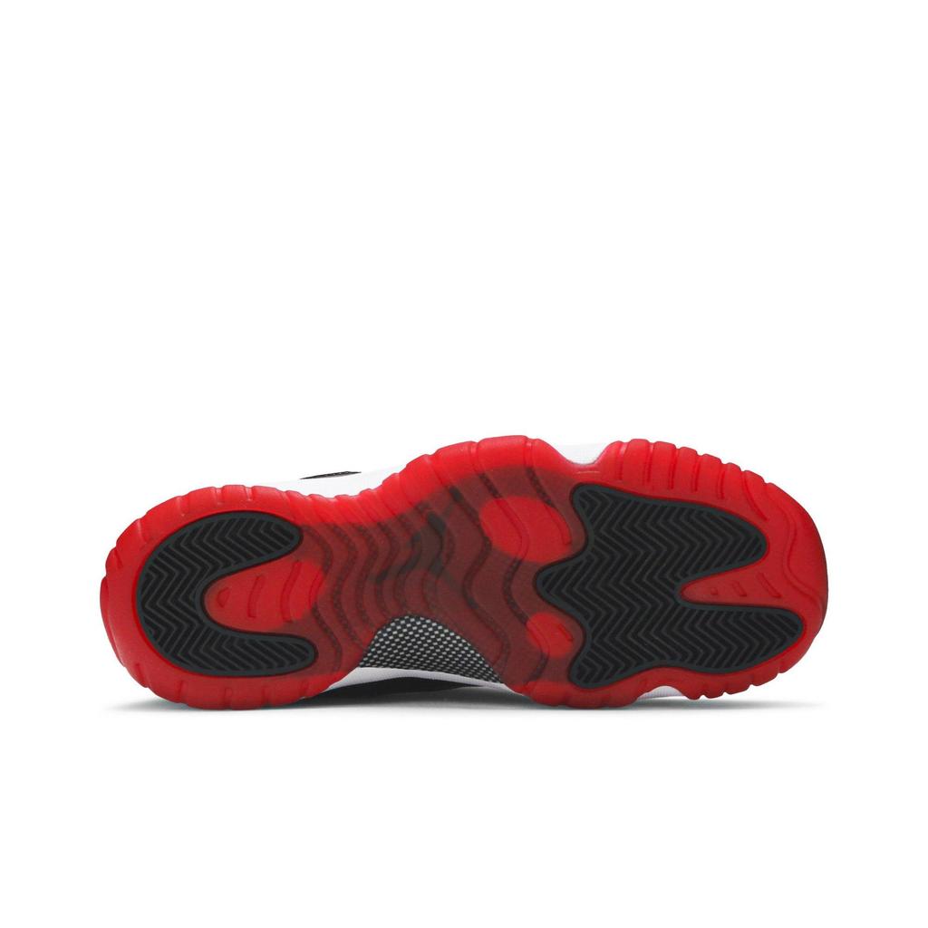 Air Jordan 11 Retro Grade School 'Bred' 2012 (Unisex) Black / Varsity Red-White Kids' Basketball Shoes 378038 010