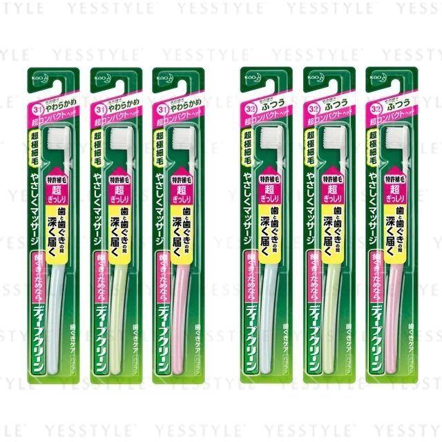 Kao - Deep Clean Ultra Compact Toothbrush Random Color - Normal