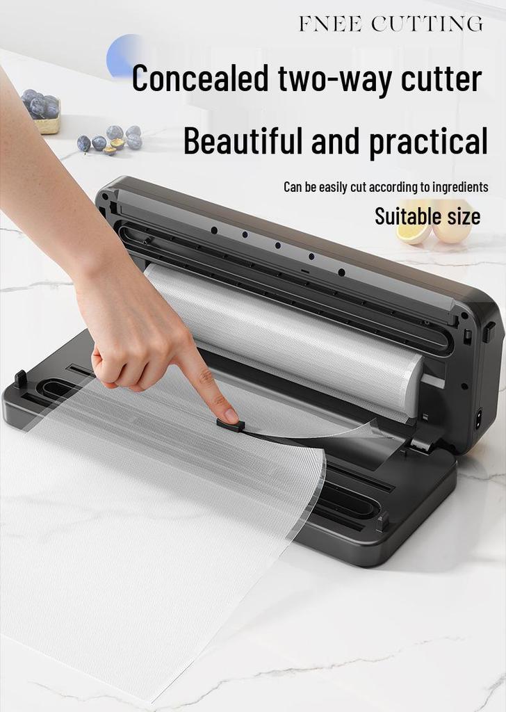 Compact Vacuum Sealer for Home Kitchen - Wet & Dry Food Preservation