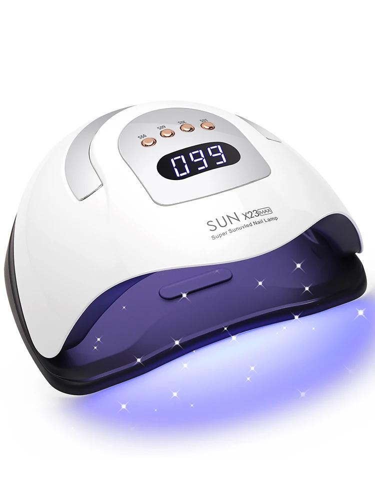 

LED Nail Lamp 380W for Gel Nails Fast Curing Dryer with 81 LEDS 4 Timers Professional UV Light for Home Salon Nail Art Tools EU