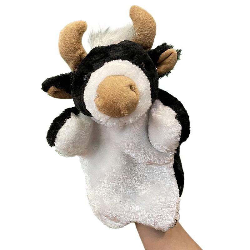 Animal Hand Puppet Cat Dolls Plush Hand Doll Early Education Learning Toys Children Marionetes Puppets for telling story