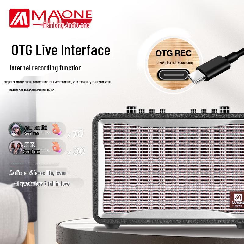 MALONE Portable Bluetooth Karaoke Speaker System (CN Version)