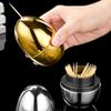 Cartoon-Eierförmiger Zahnstocherspender Tragbarer Restaurant-Zahnstocherhalter Zahnstocher-Aufbewahrungsbox für Esstische