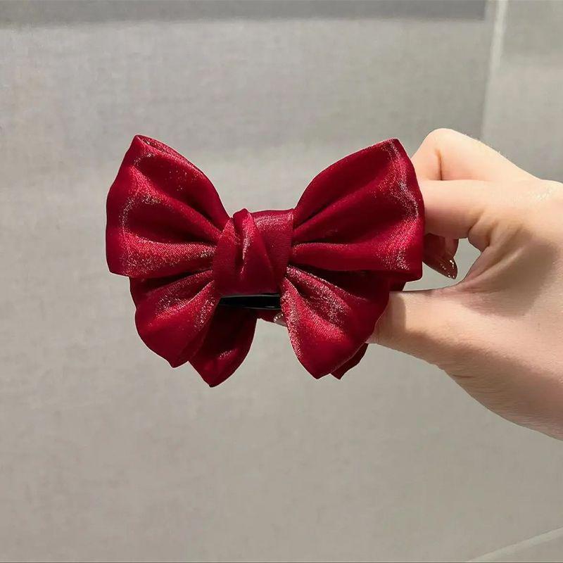 High-End Bow Headband Bun Hair Clip for Women - 2023 Fabric Hairpin for High Ponytail
